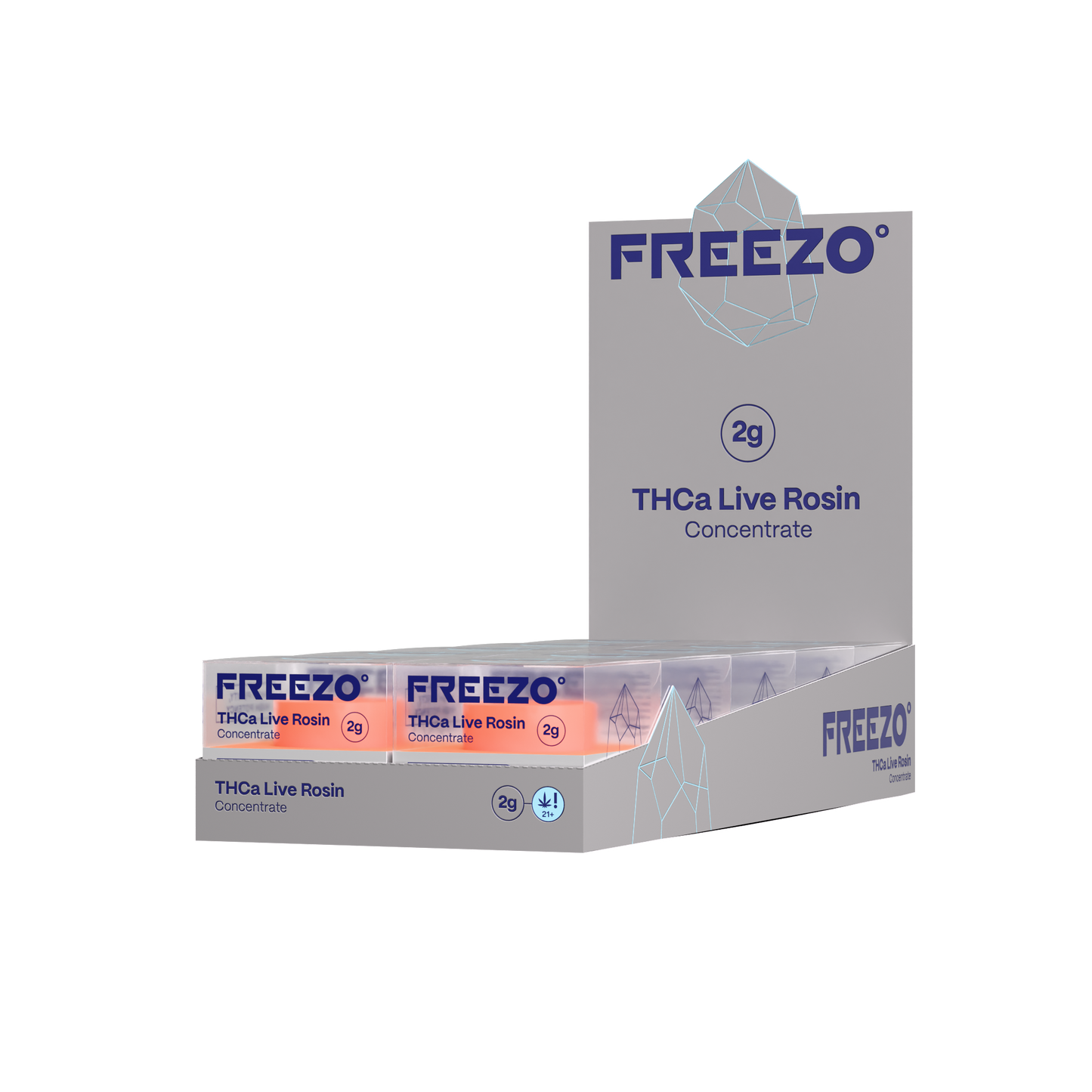 Freezo THCa Live Rosin Concentrate 2G - Frozen Runtz
