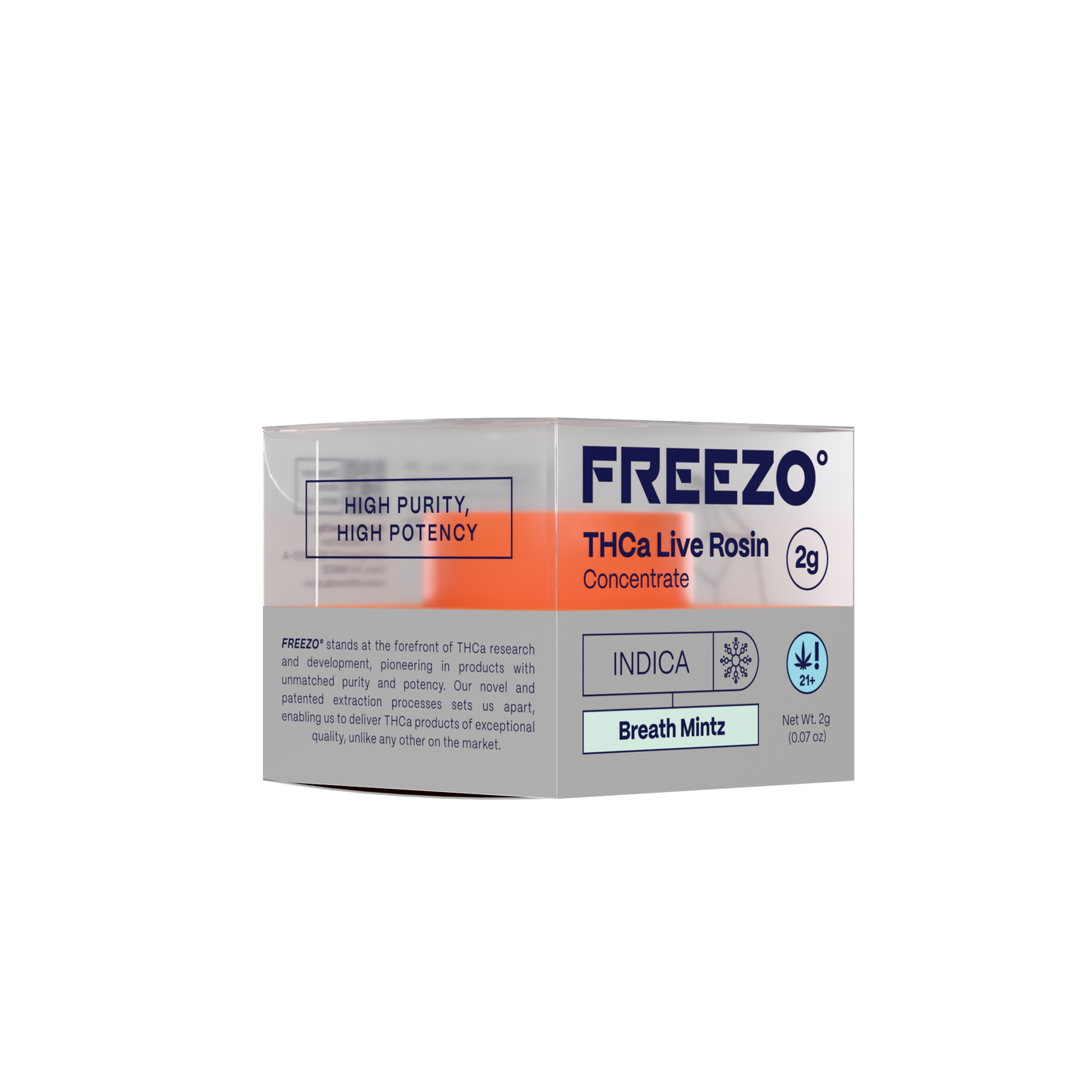 Freezo THCa Live Rosin Concentrate 2G - Breath Mintz