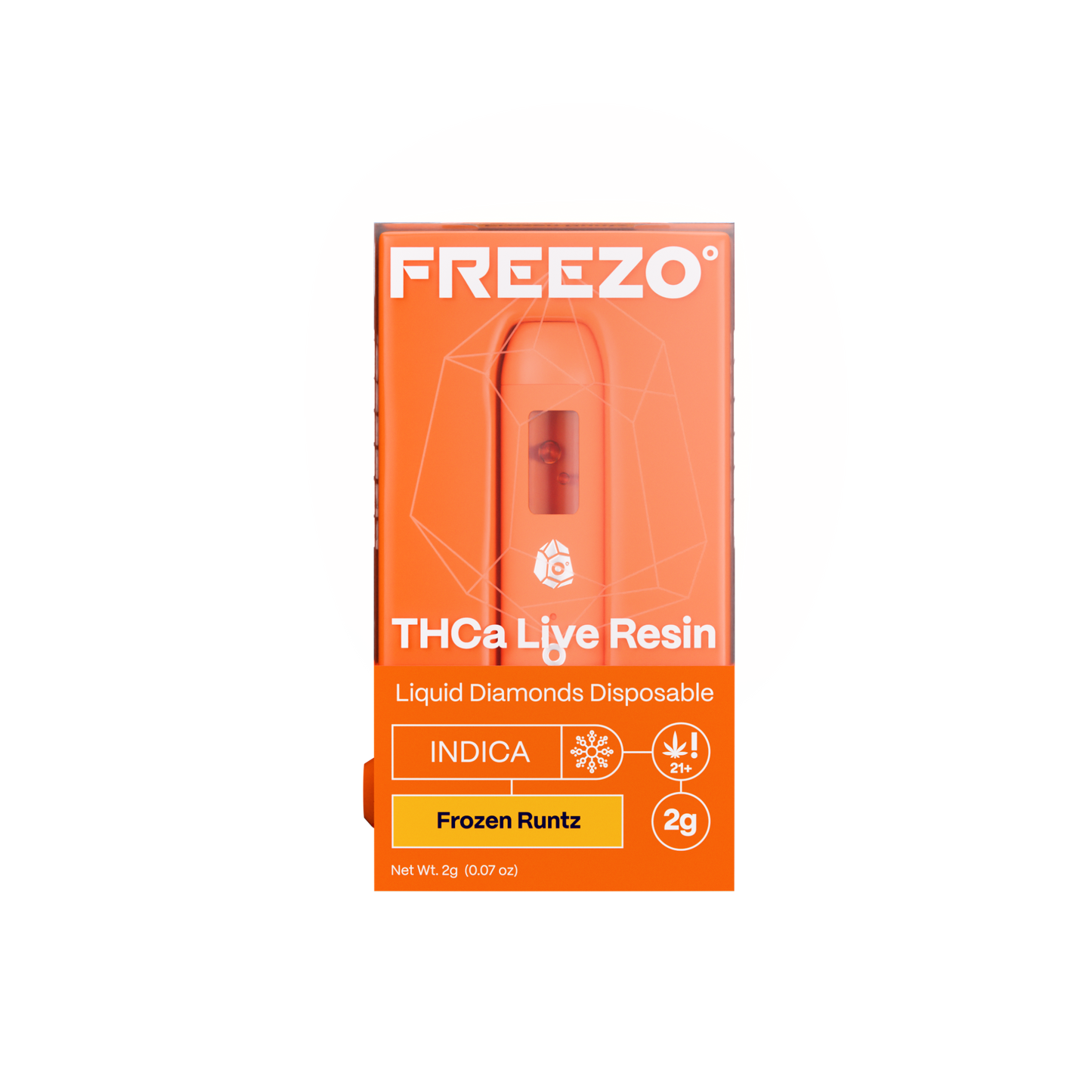 Freezo THCa Live Resin Disposable 2G (5ct) - Frozen Runtz