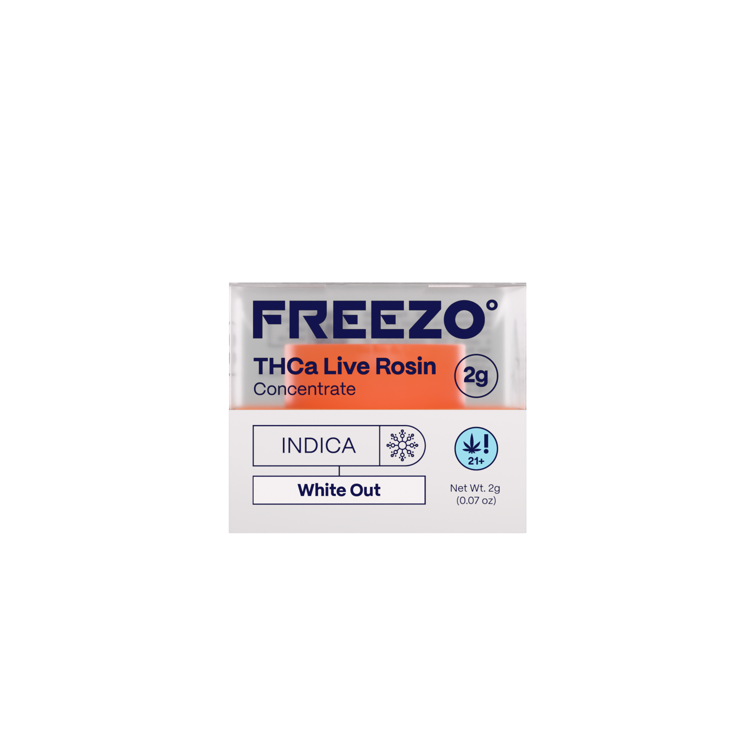 Freezo THCa Live Rosin Concentrate 2G - White Out