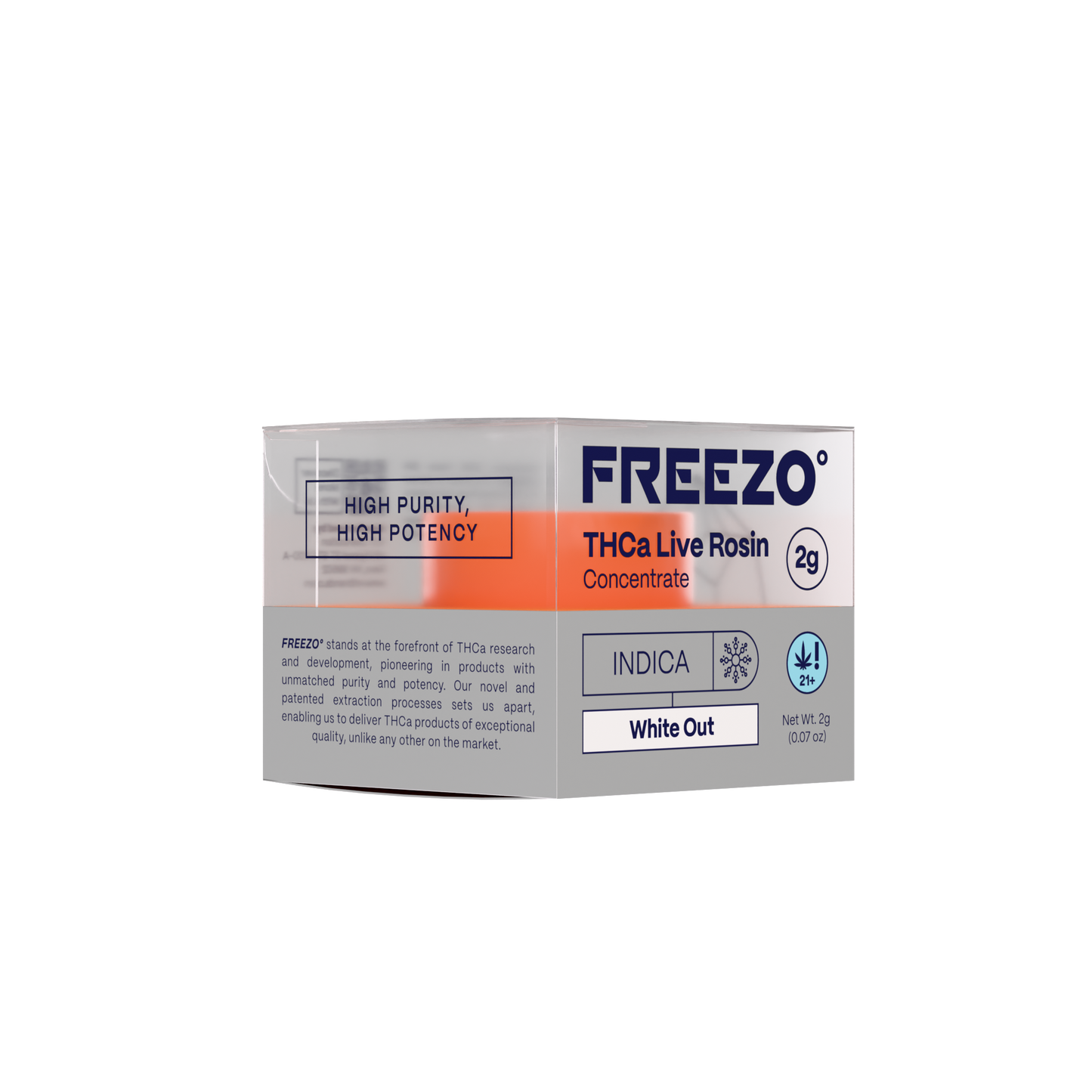 Freezo THCa Live Rosin Concentrate 2G - White Out