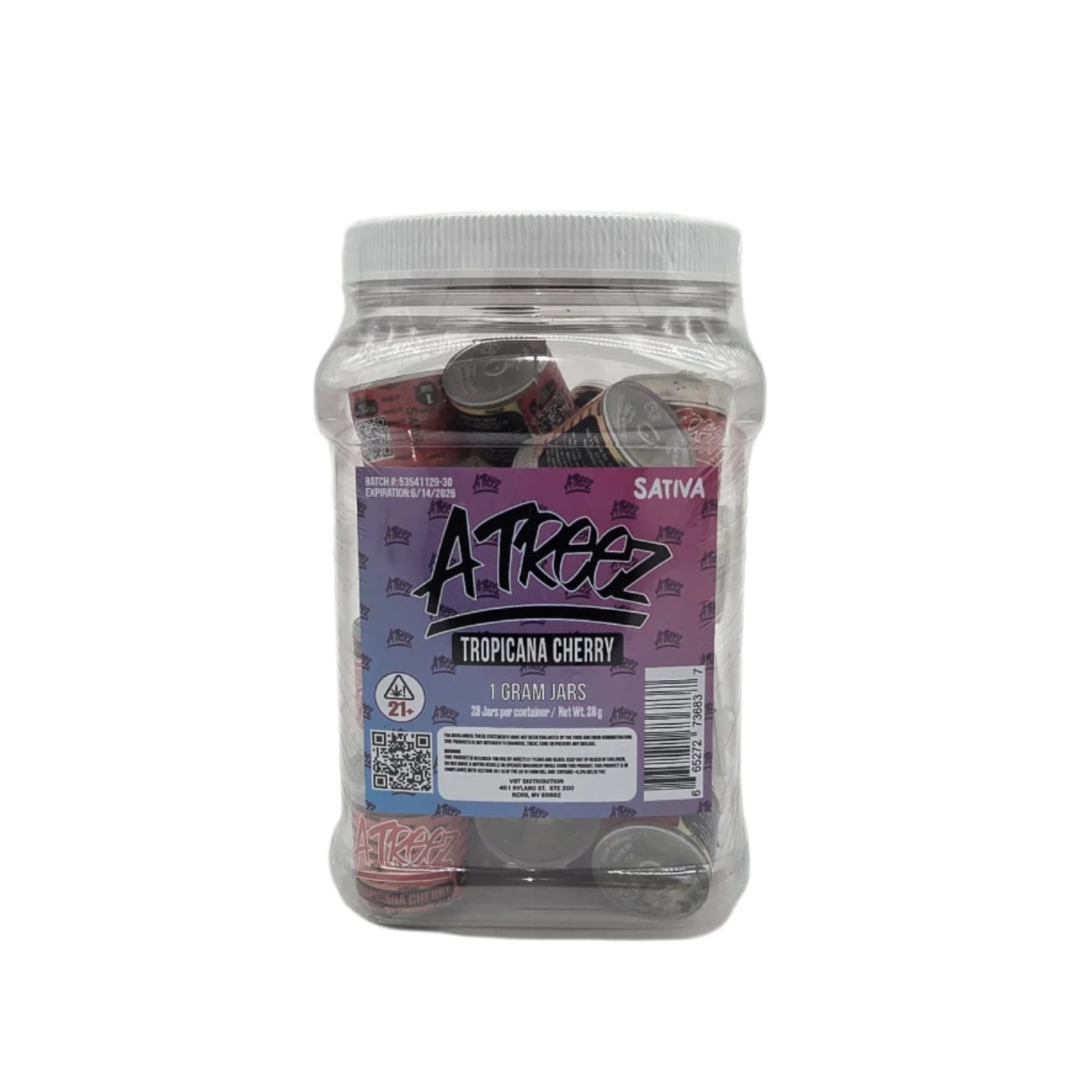 ATreez - 28ct 1 gram THCa Flower - Tropicana Cherry (S)