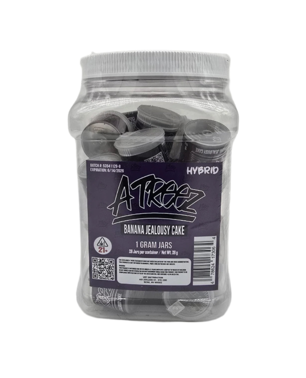 ATreez - 28ct 1 gram THCa Flower - Banana Jealousy Cake (H)