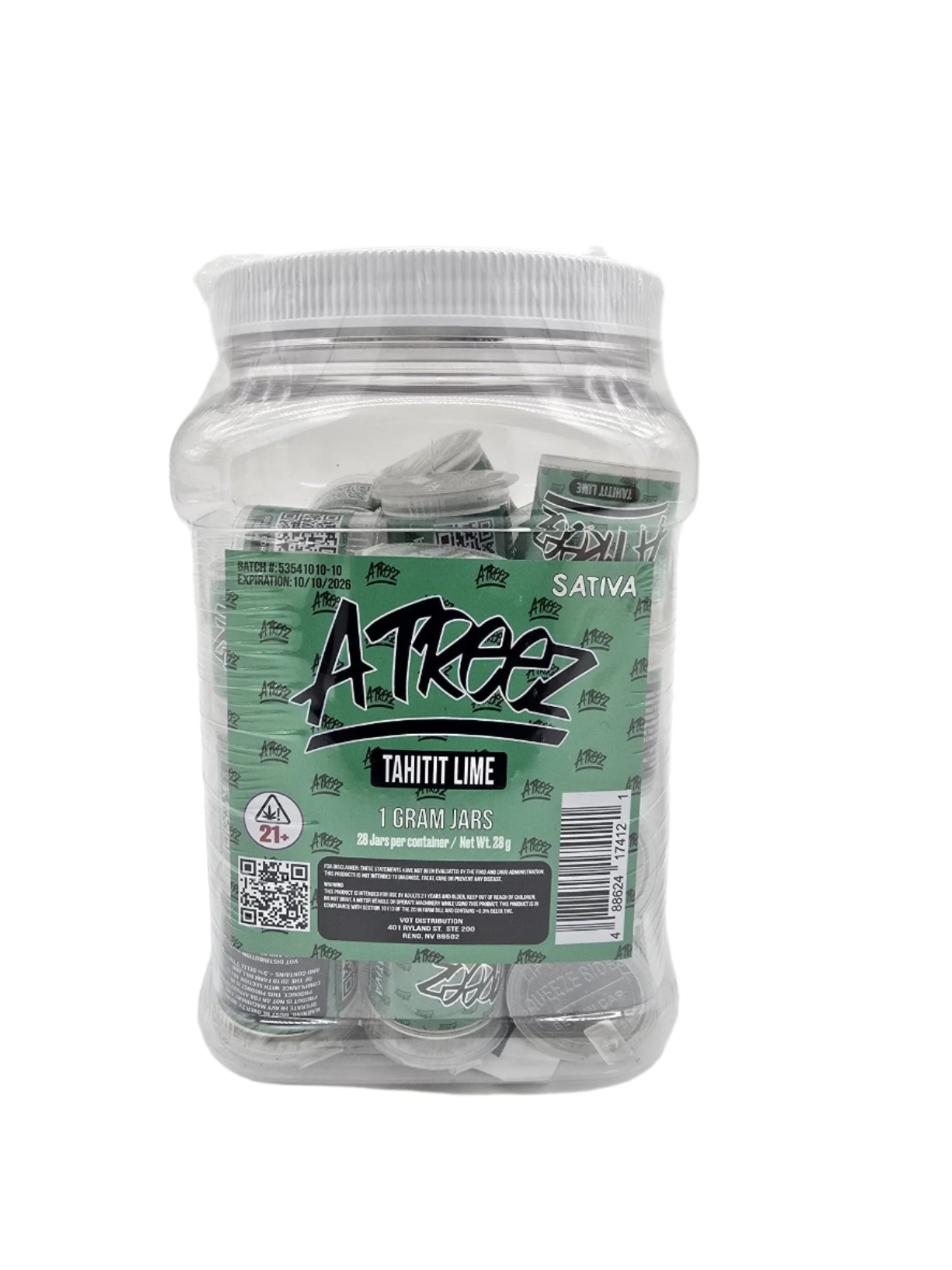 ATreez - 28ct 1 gram THCa Flower - Tahiti Lime (S)