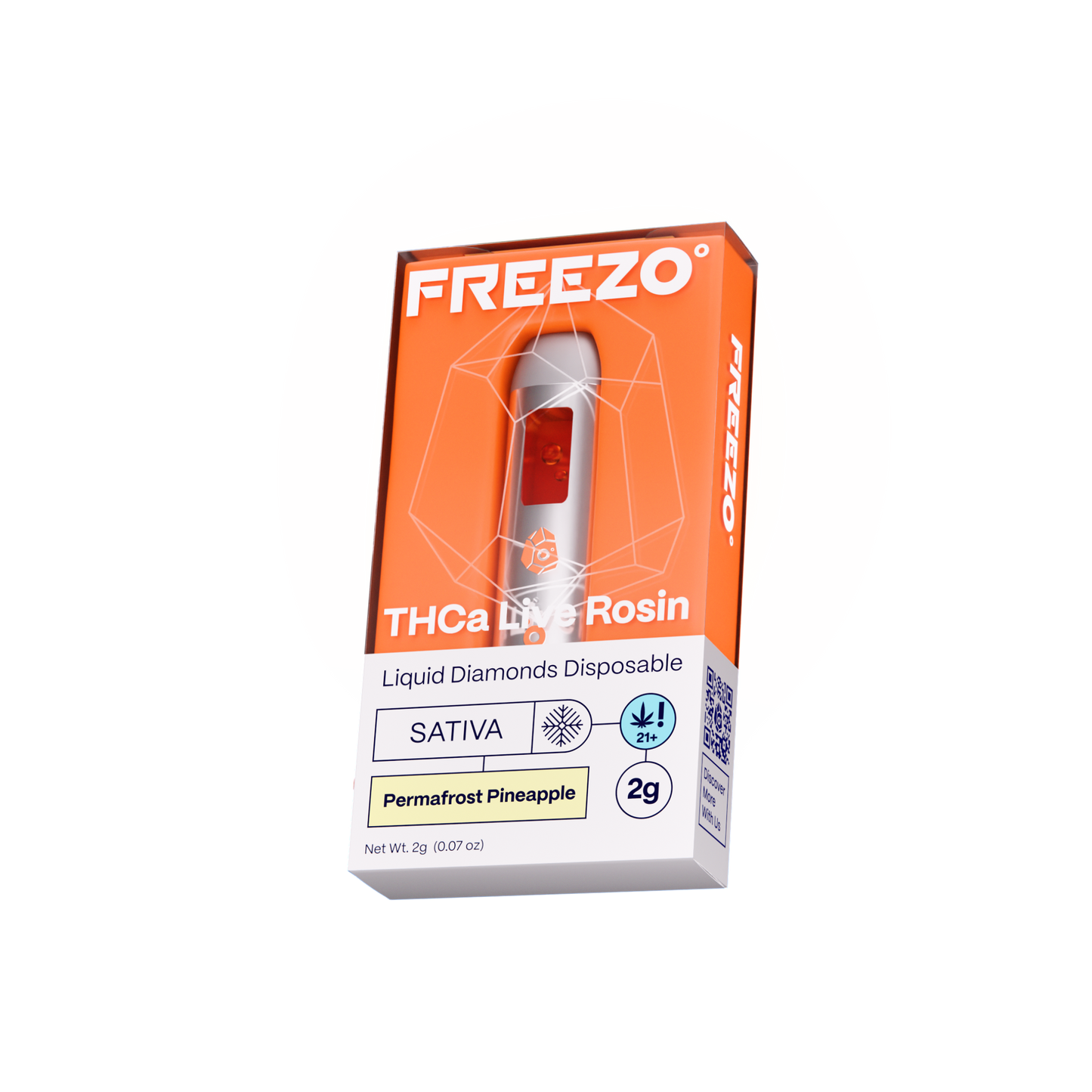 Freezo THCa Live Rosin Disposable 2G (5ct) - Permafrost Pineapple