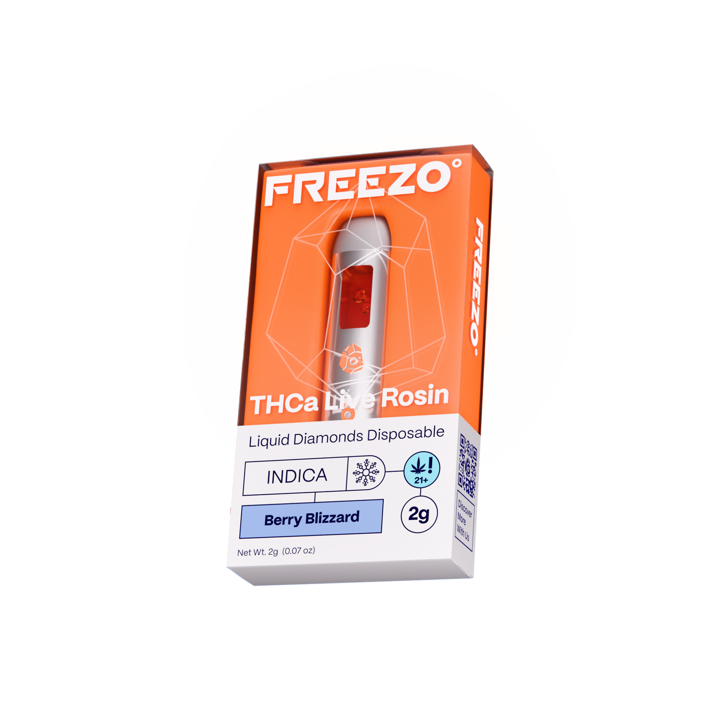Freezo THCa Live Rosin Disposable 2G (5ct) - Berry Blizzard
