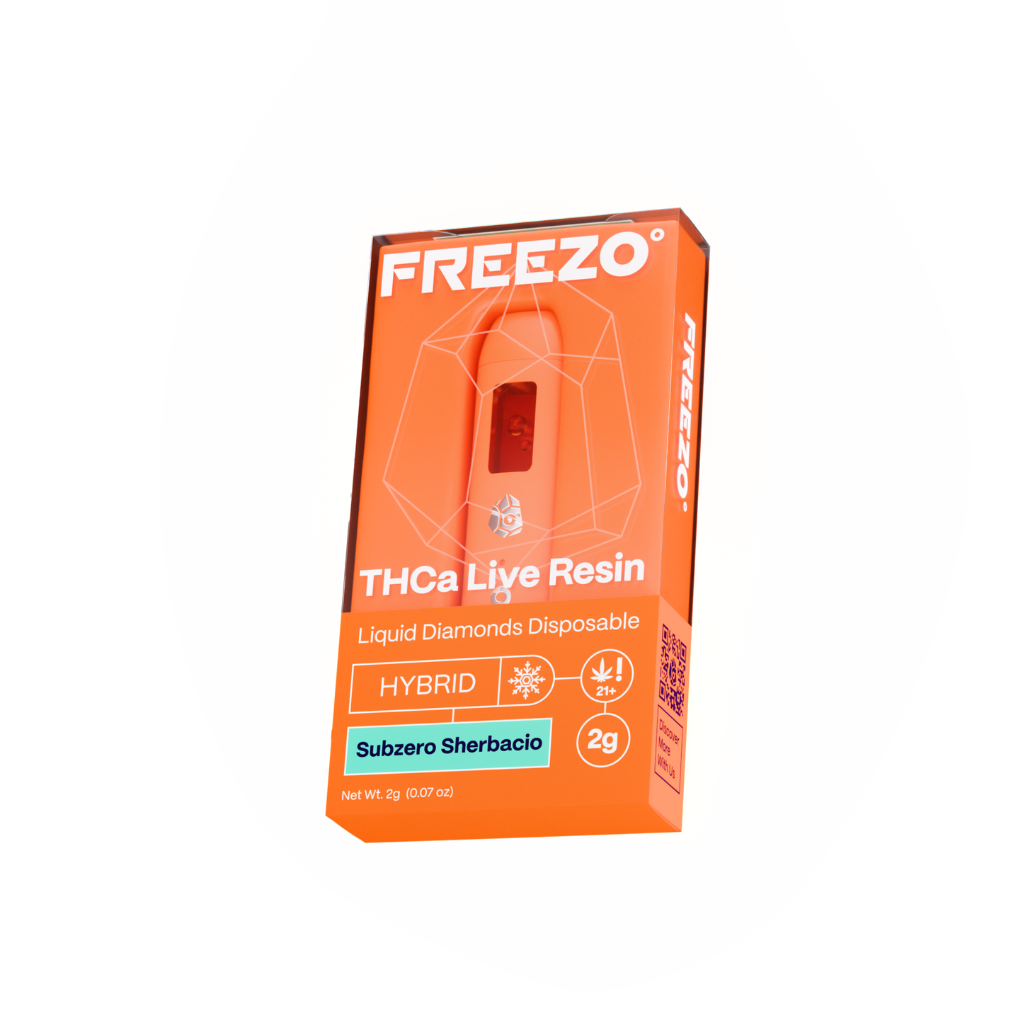 Freezo THCa Live Resin Disposable 2G (5ct) - Subzero Sherbacio