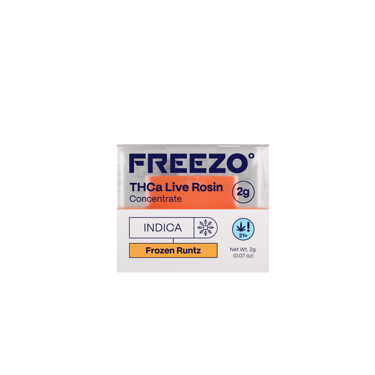 Freezo THCa Live Rosin Concentrate 2G - Frozen Runtz