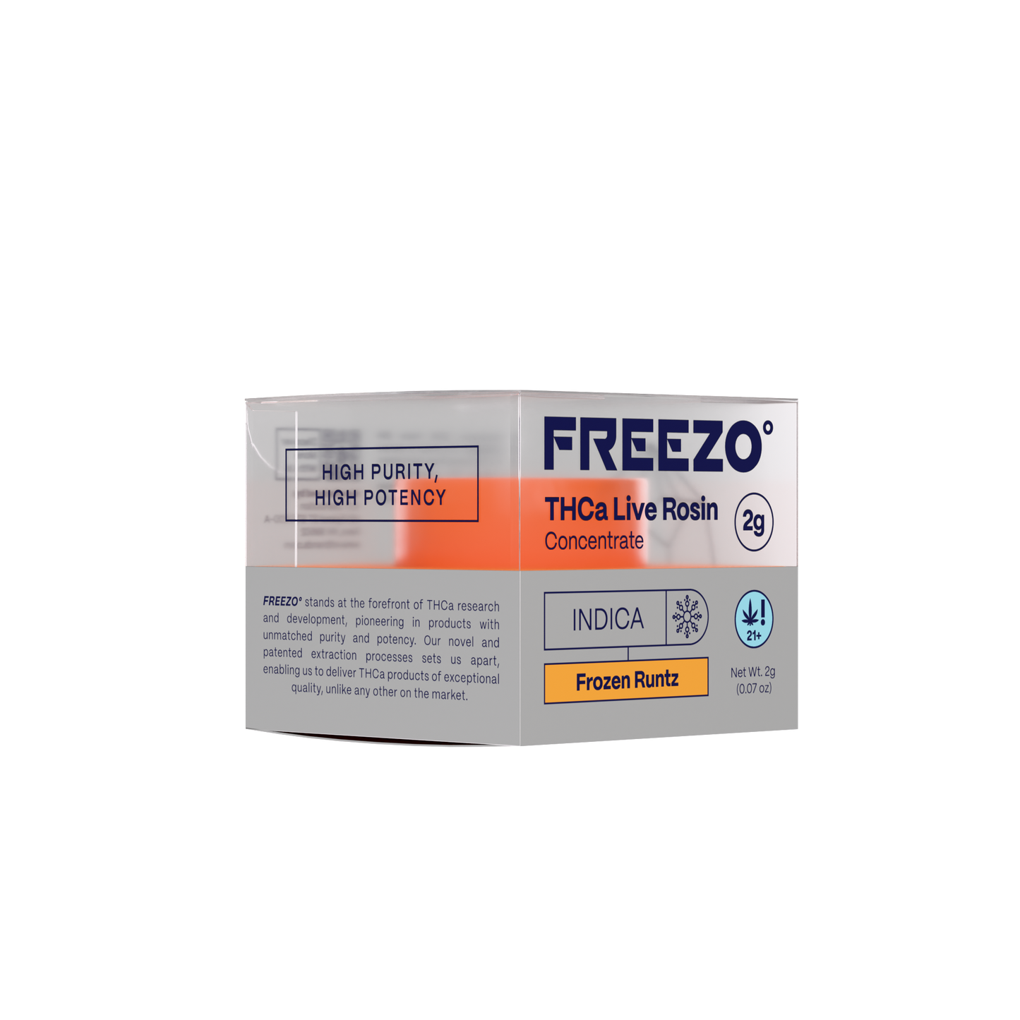 Freezo THCa Live Rosin Concentrate 2G - Frozen Runtz