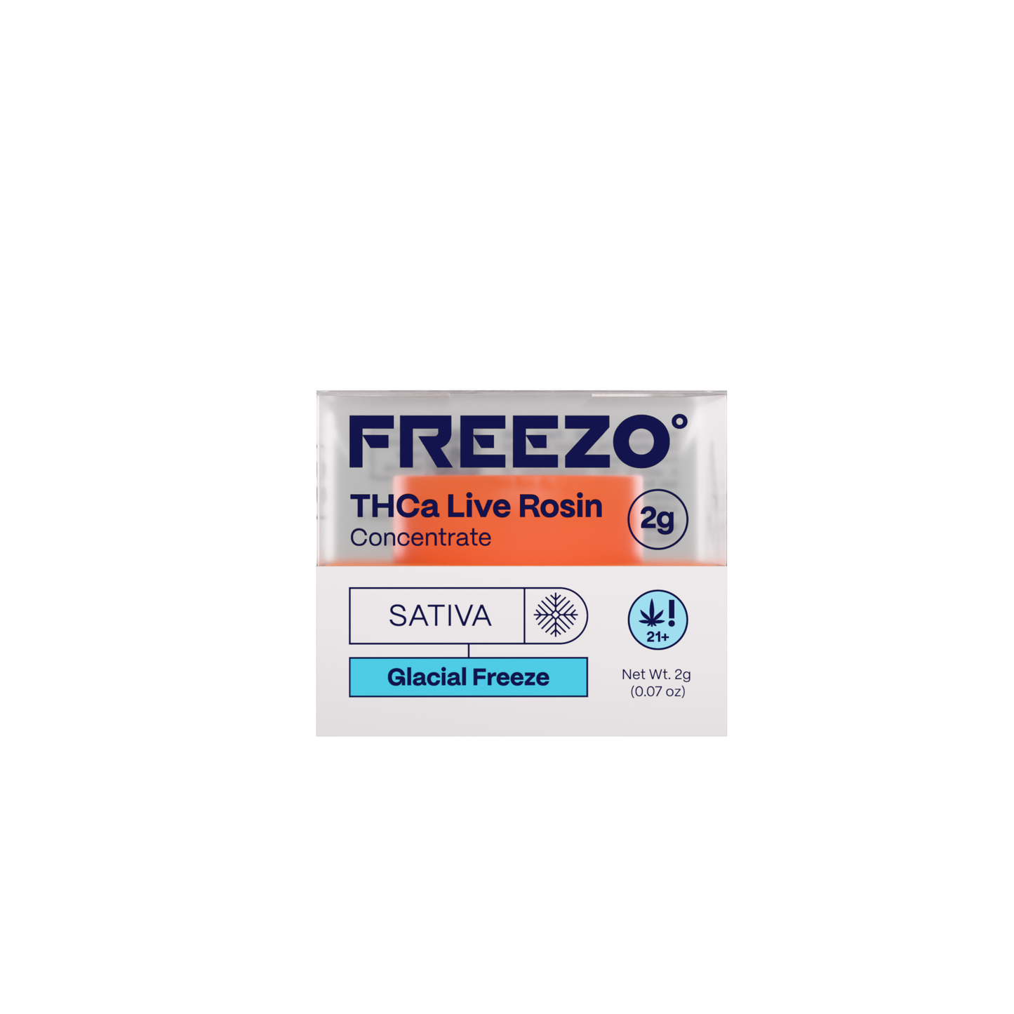 Freezo THCa Live Rosin Concentrate 2G - Glacial Freeze