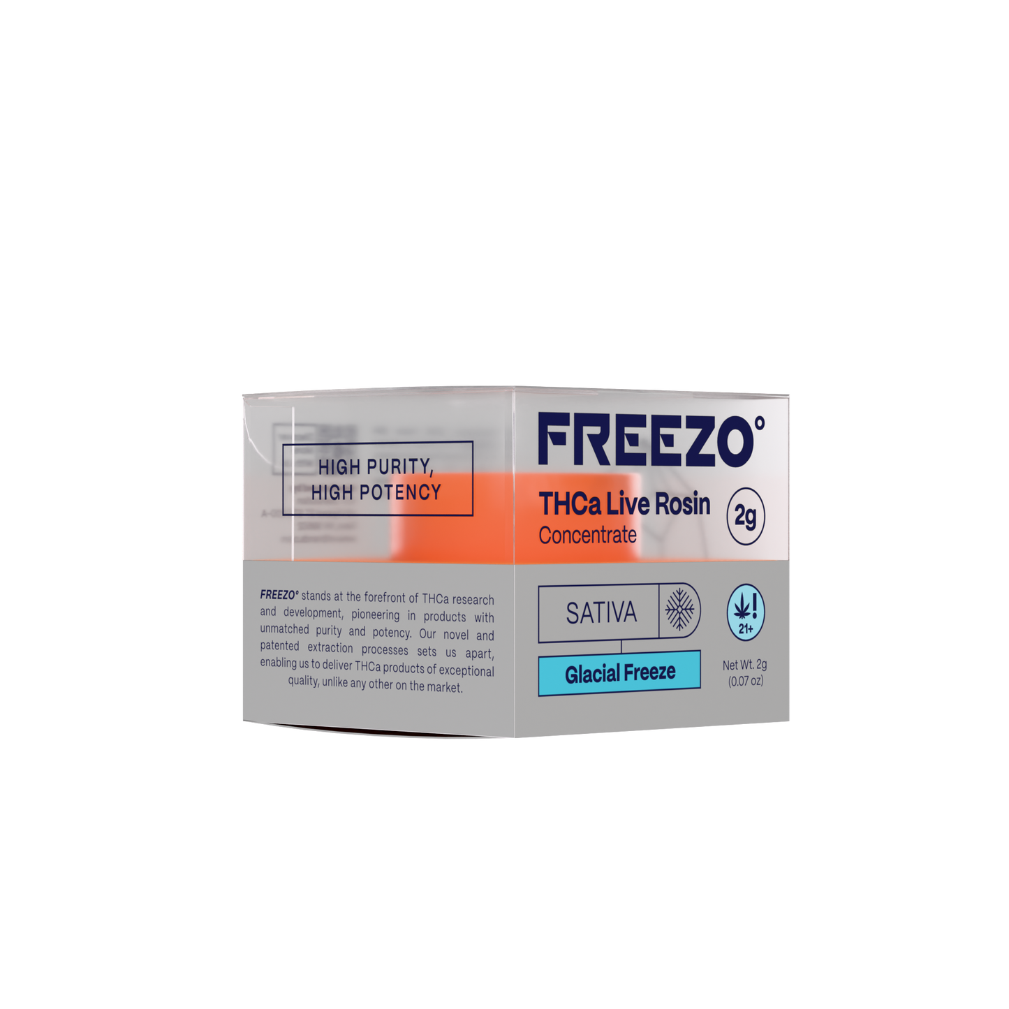 Freezo THCa Live Rosin Concentrate 2G - Glacial Freeze