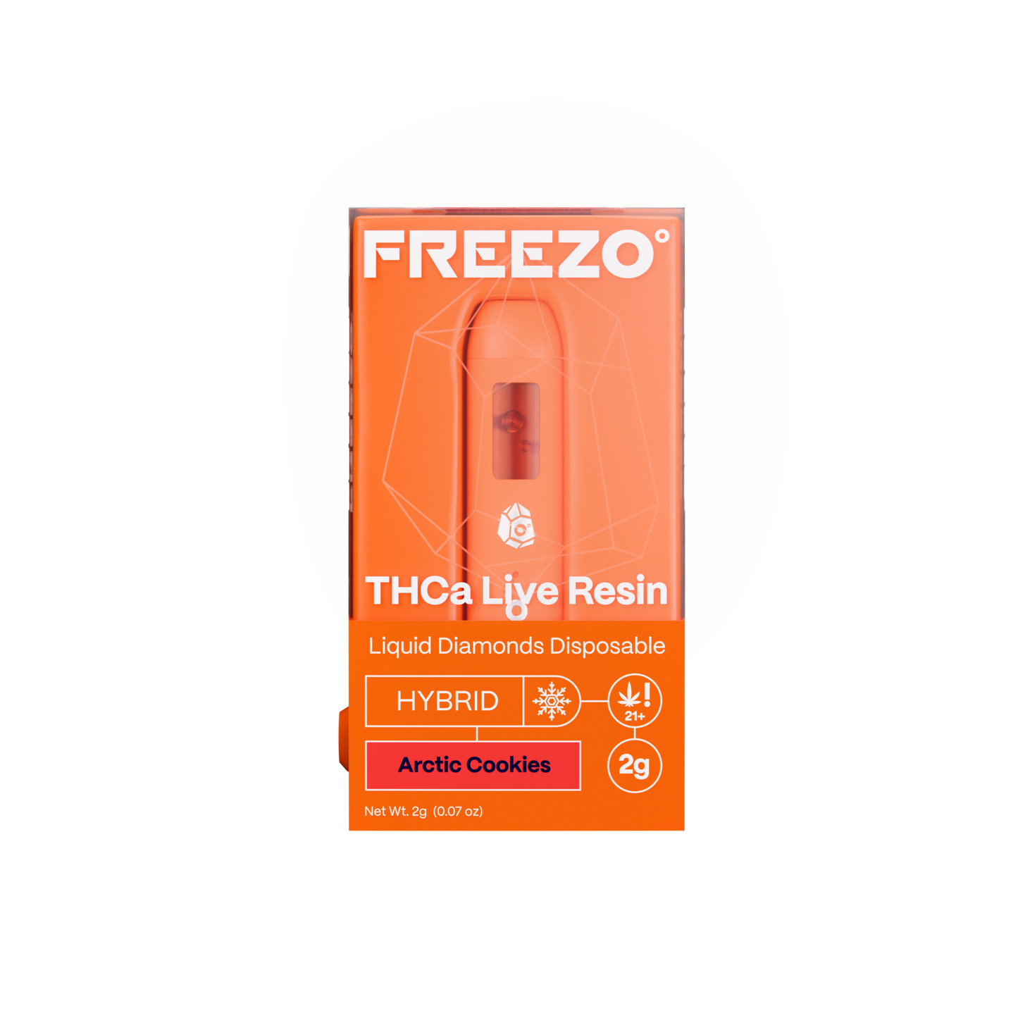 Freezo THCa Live Resin Disposable 2G (5ct) - Artic Cookies