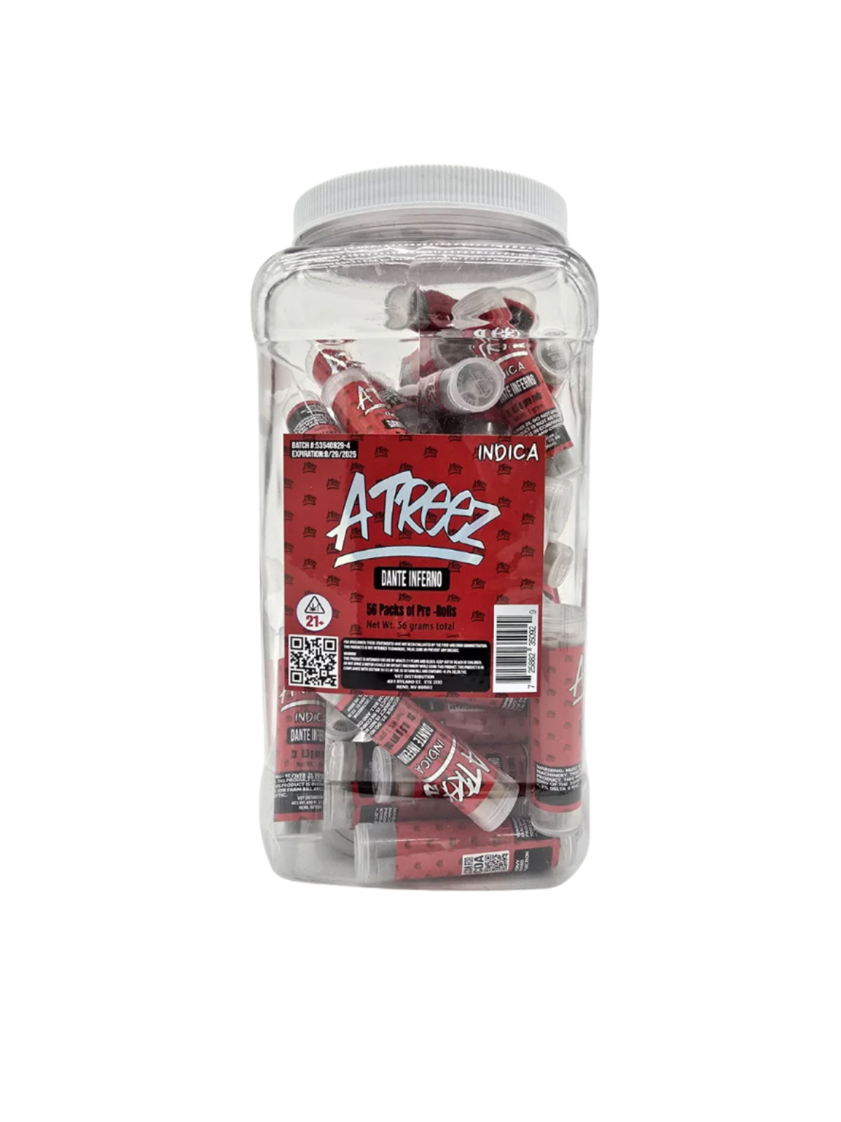 ATreez - 56ct x 2(.5) Pre-Roll Case Pack - Dante Inferno