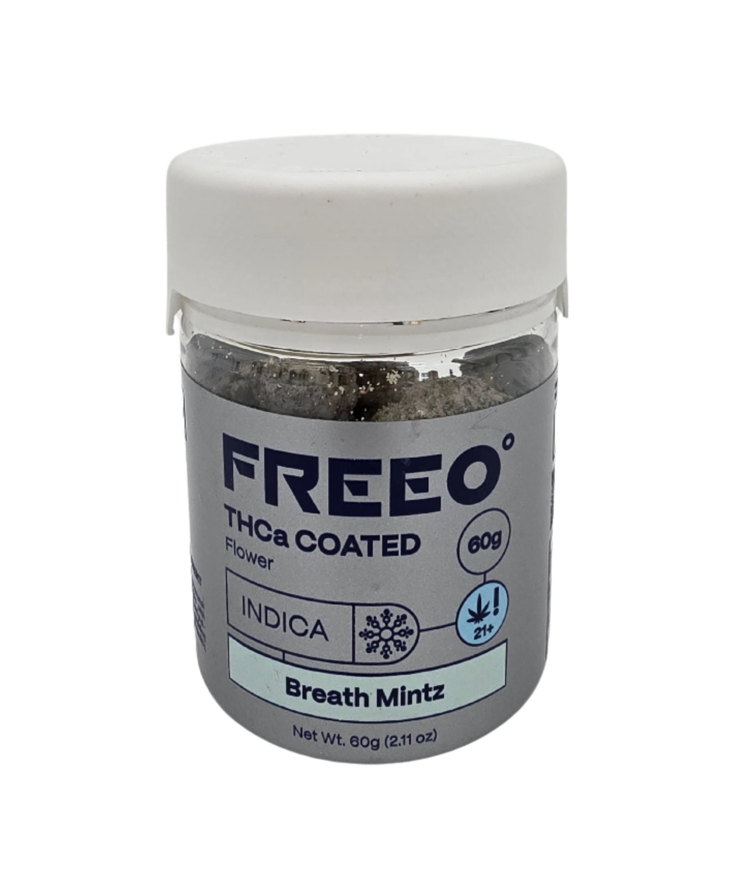 Freezo THCa Coated Flower 60g Jar- Breath Mintz