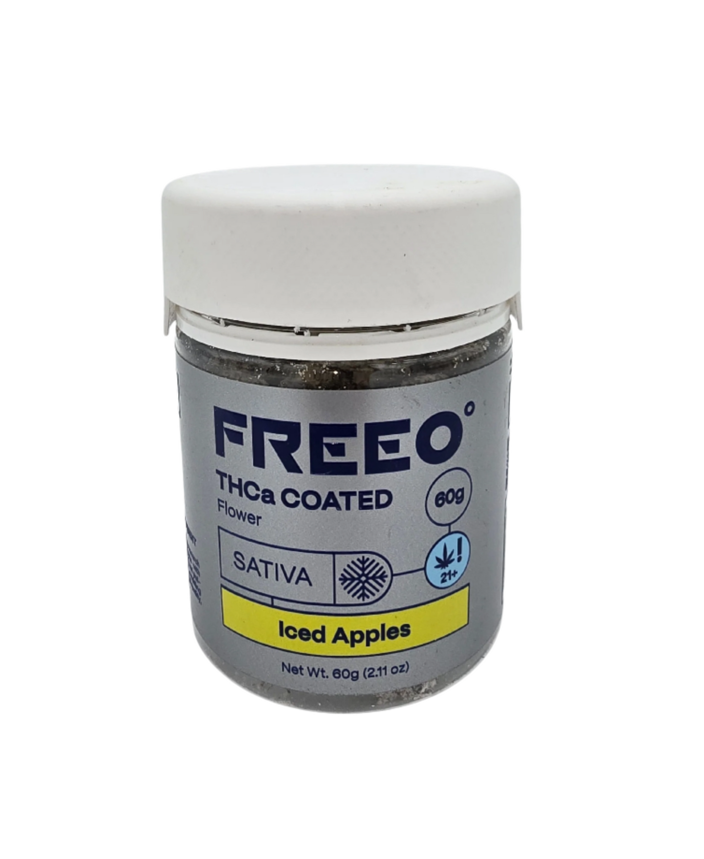 Freezo THCa Coated Flower 60g Jar- Iced Apples