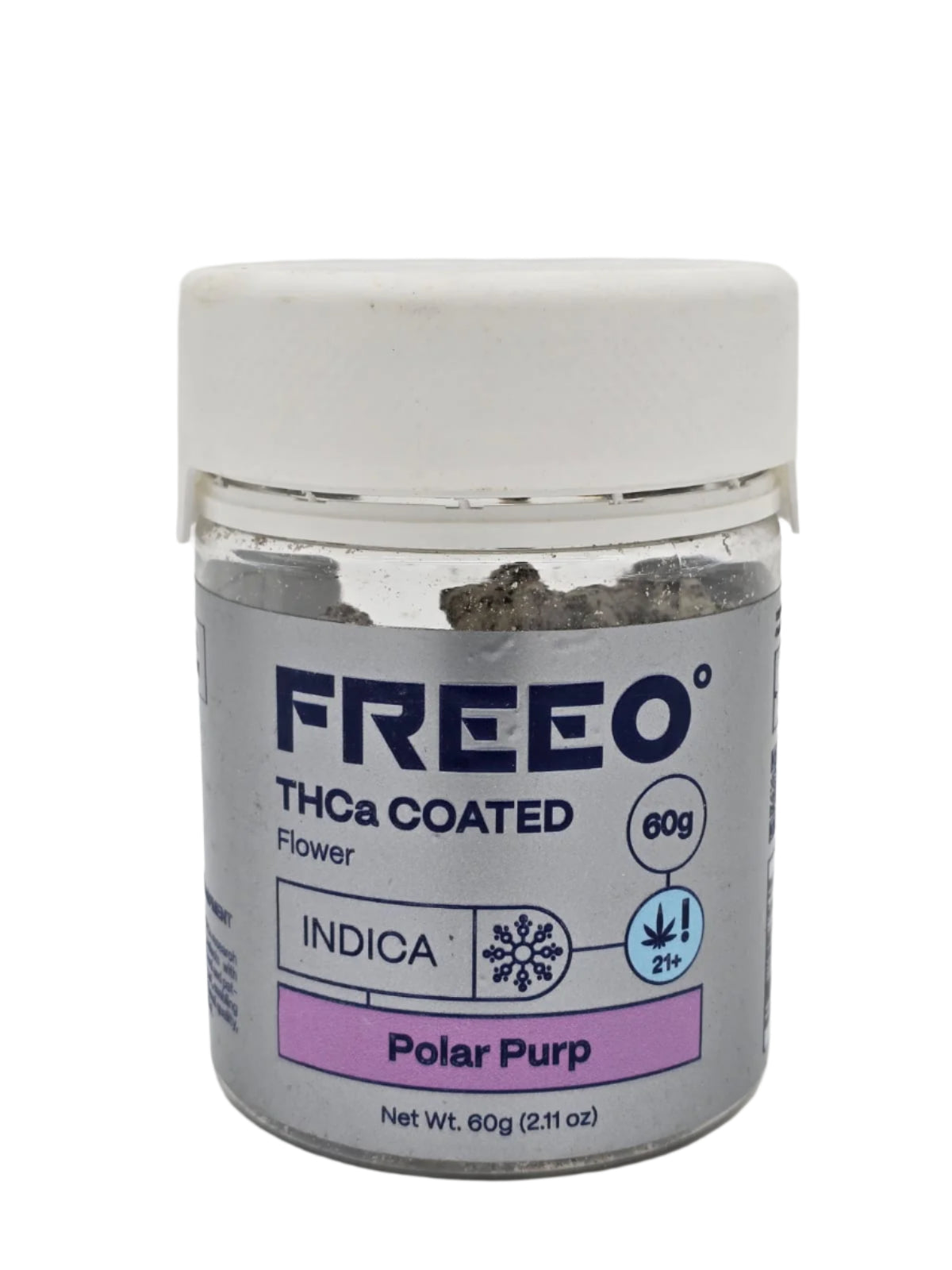Freezo THCa Coated Flower 60g Jar- Polar Purp