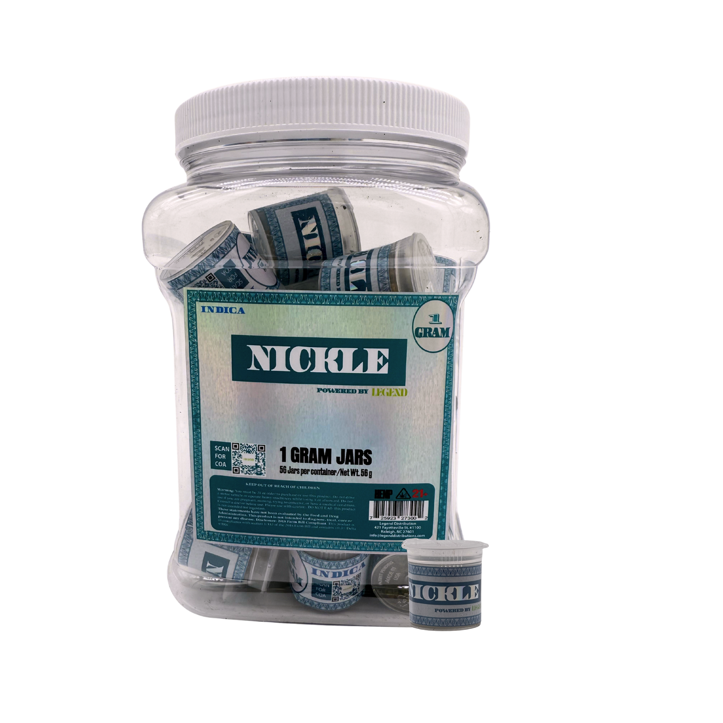 Nickle 1 gram Pop Top - 28 ct box - Indica