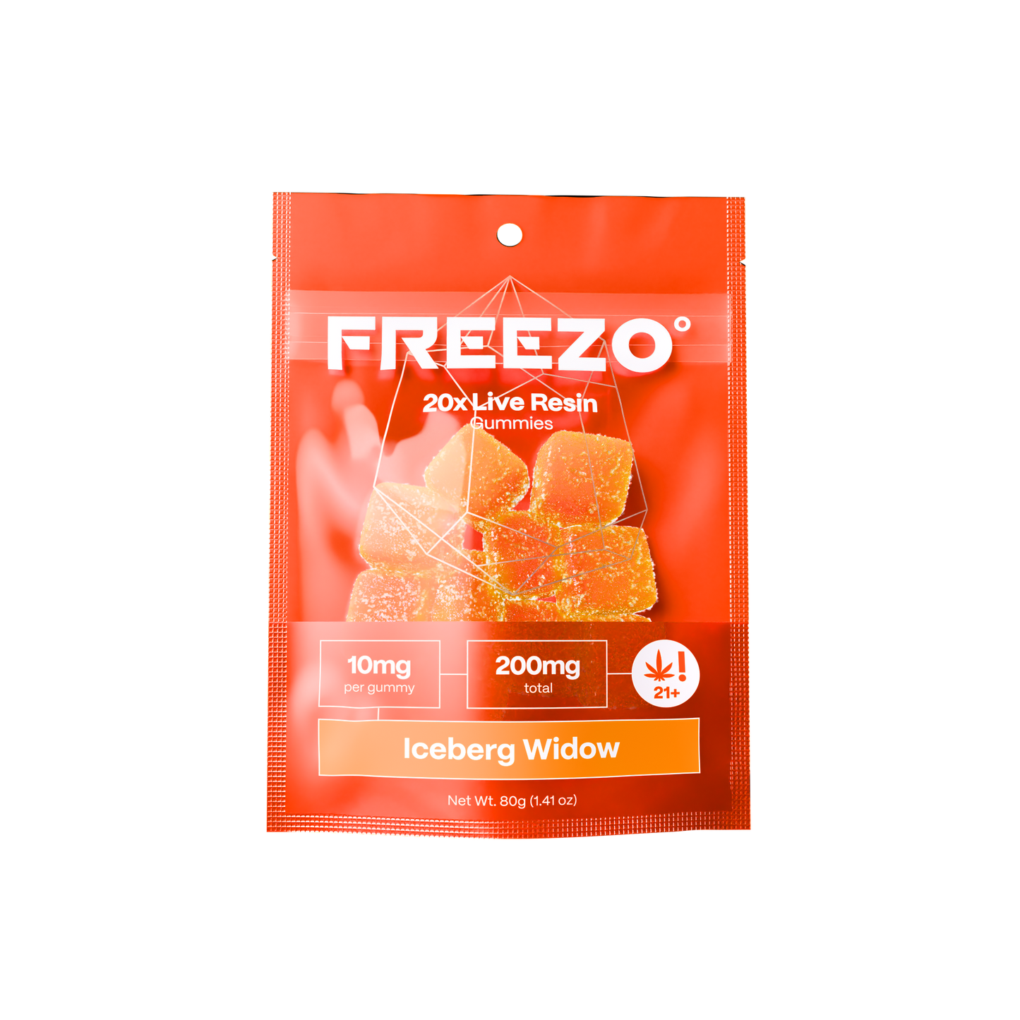 Freezo Live Resin Gummies 200mg (20ct) - Iceberg Widow (Indica)
