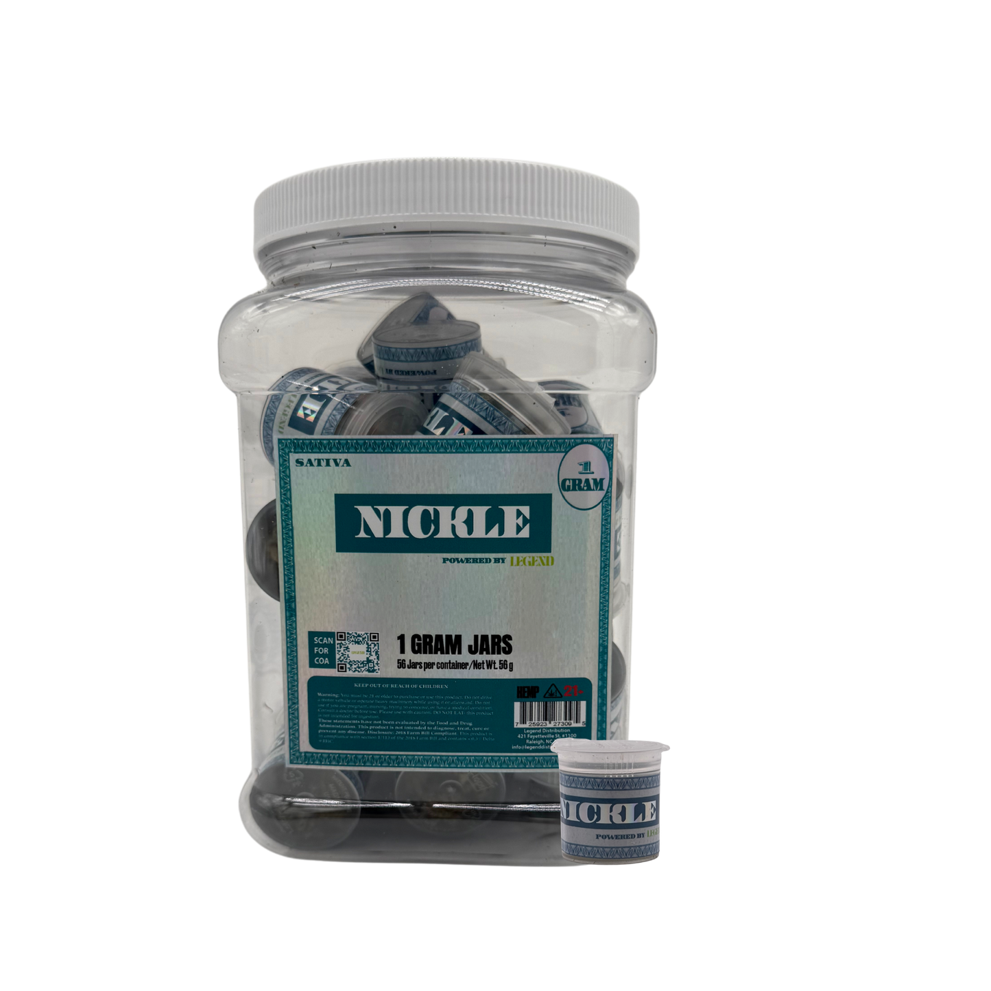 Nickle 1 gram Pop Top - 28 ct box - Sativa