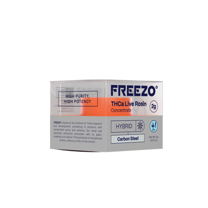 Freezo THCa Live Rosin Concentrate 2G - Carbon Steel