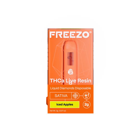 Freezo THCa Live Resin Disposable 2G (5ct) - Iced Apples
