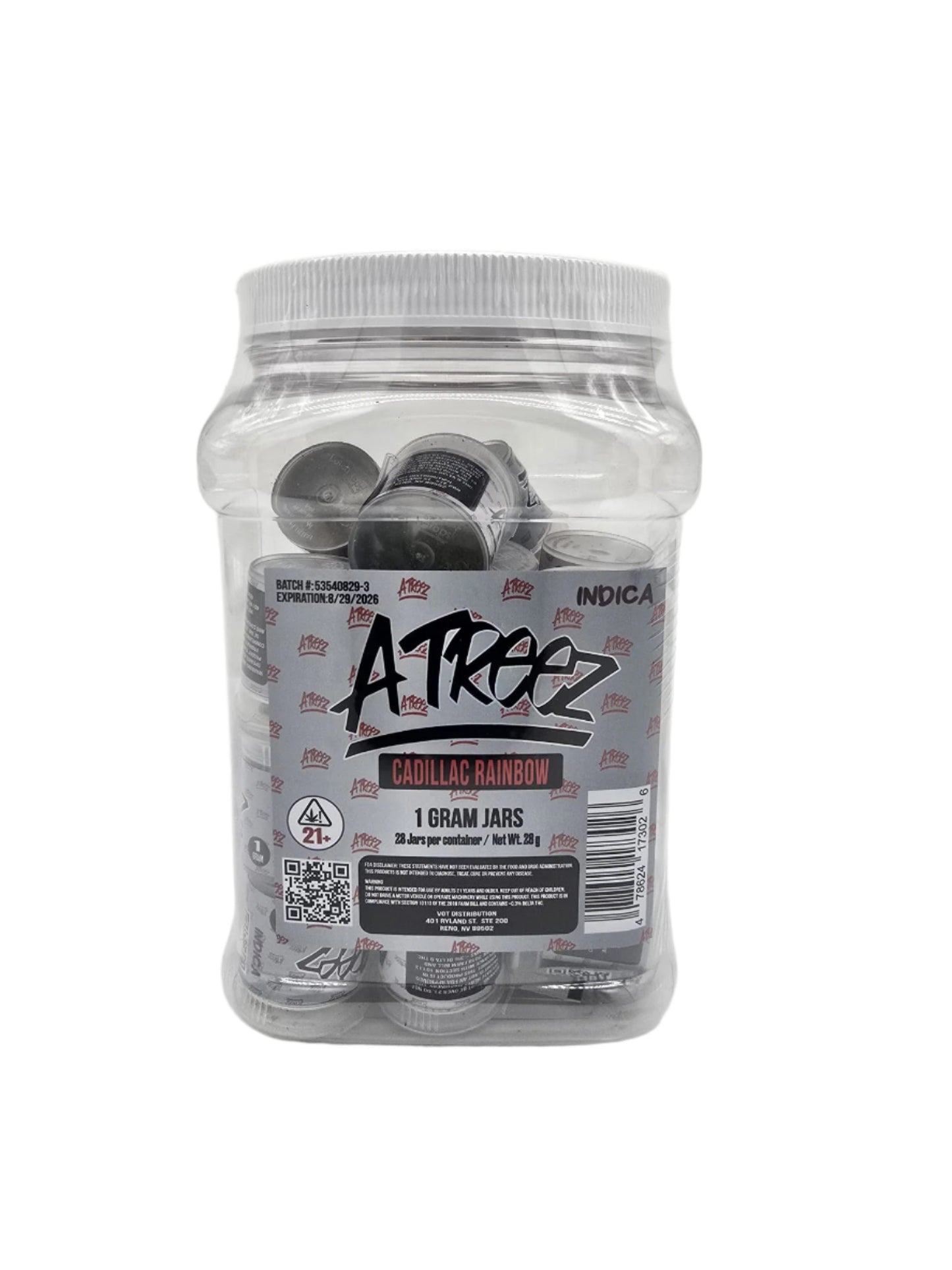 ATreez - 28ct 1 gram THCa Flower - Cadillac Rainbow (I)