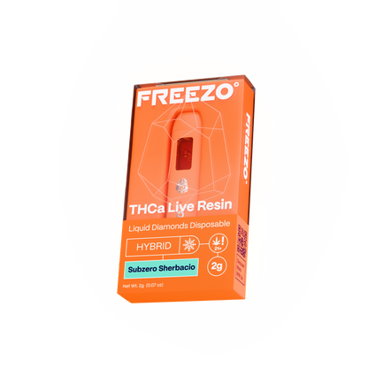 Freezo THCa Live Resin Disposable 2G (5ct) - Subzero Sherbacio