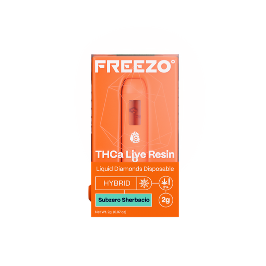 Freezo THCa Live Resin Disposable 2G (5ct) - Subzero Sherbacio