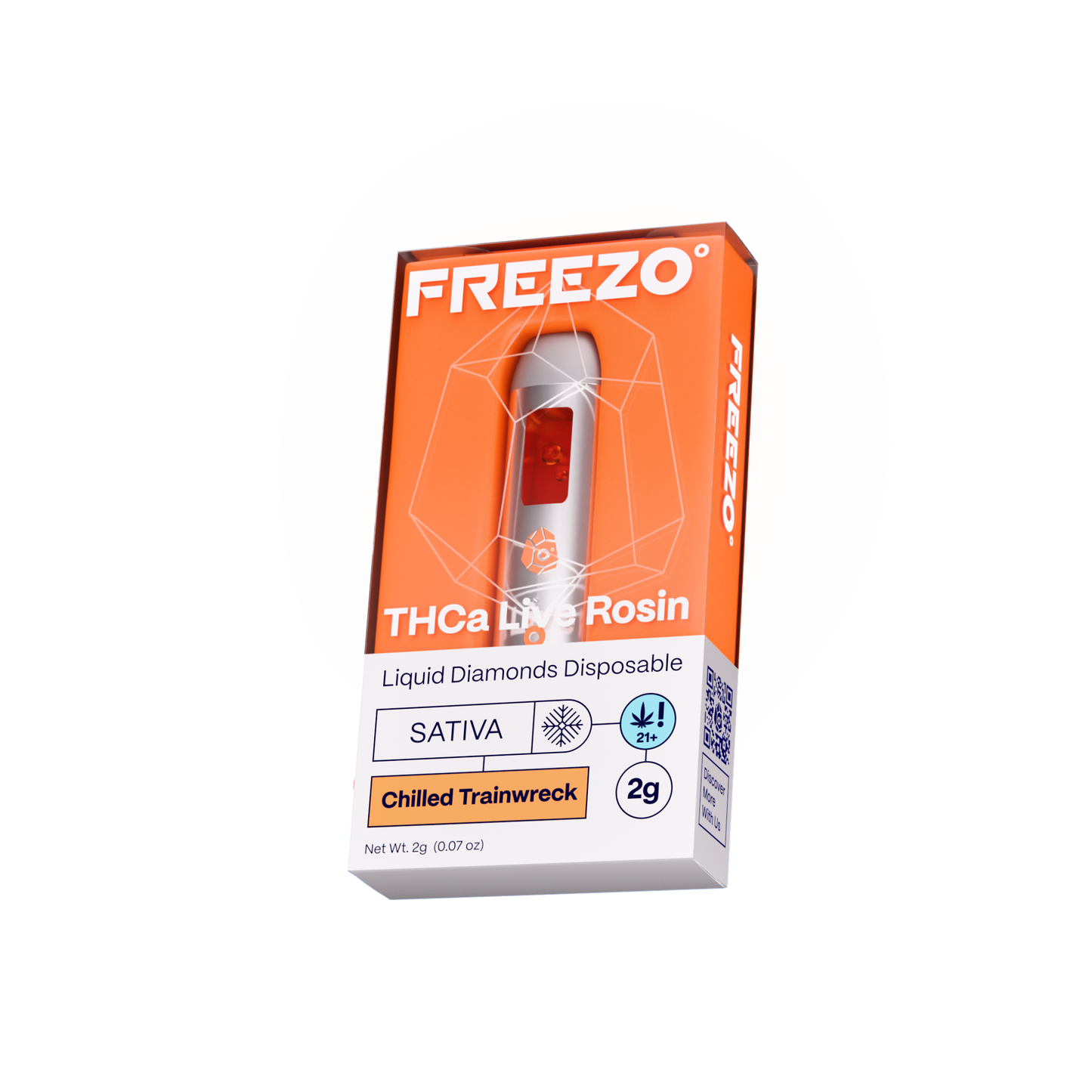 Freezo THCa Live Rosin Disposable 2G (5ct) - Chilled Trainwreck