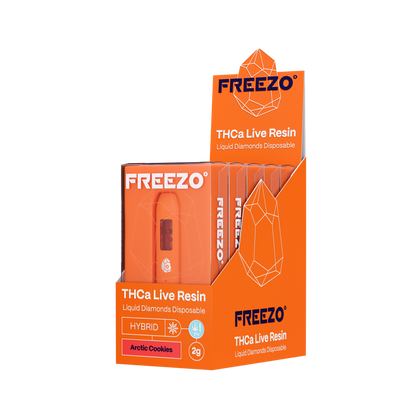 Freezo THCa Live Resin Disposable 2G (5ct) - Artic Cookies