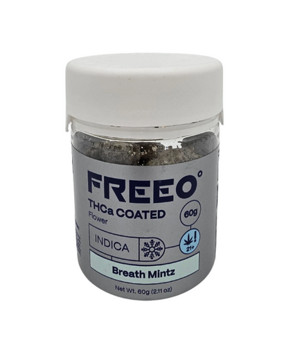 Freezo THCa Coated Flower 60g Jar- Breath Mintz