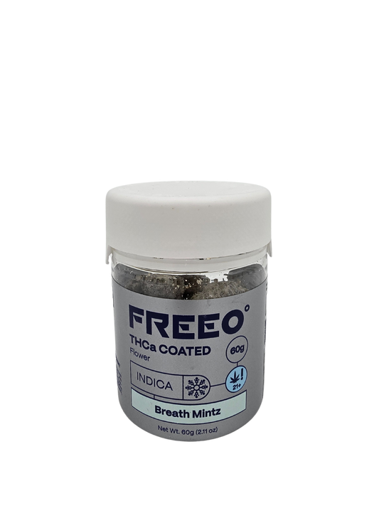 Freezo THCa Coated Flower 60g Jar- Breath Mintz