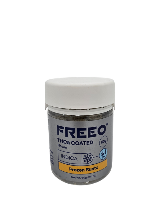 Freezo THCa Coated Flower 60g Jar- Frozen Runtz