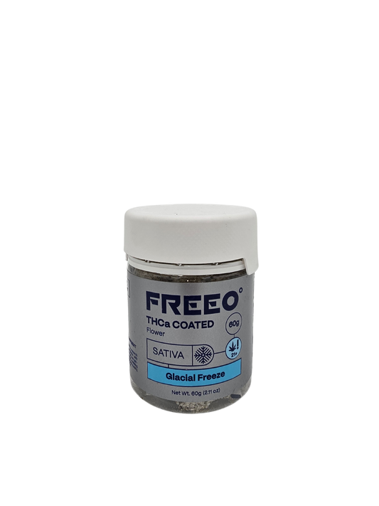 Freezo THCa Coated Flower 60g Jar- Glacial Freeze