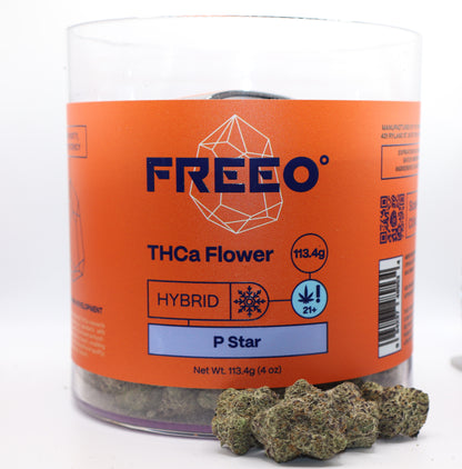 Freezo THCa Flower 112g QP Jars - P Star