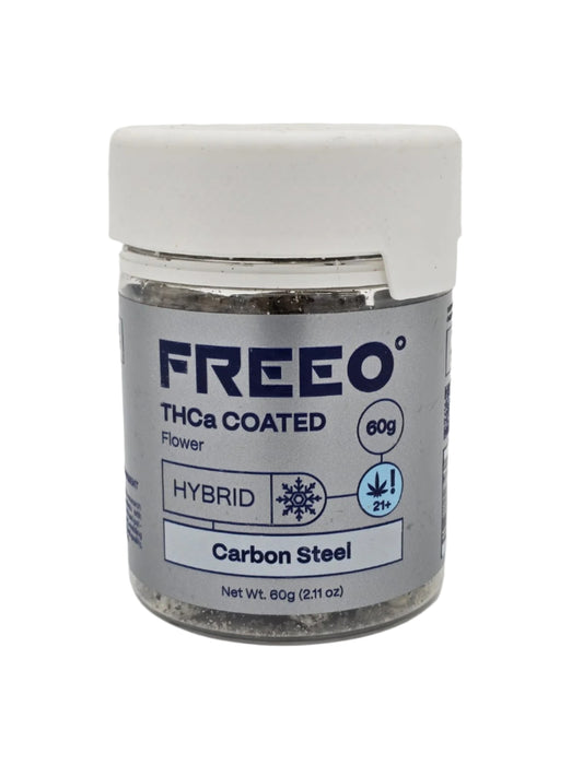 Freezo THCa Coated Flower 60g Jar- Carbon Steel