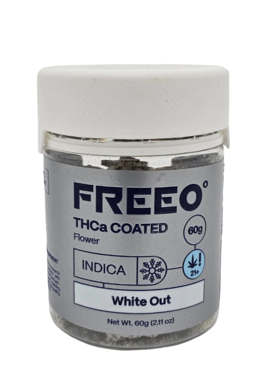 Freezo THCa Coated Flower 60g Jar- White Out