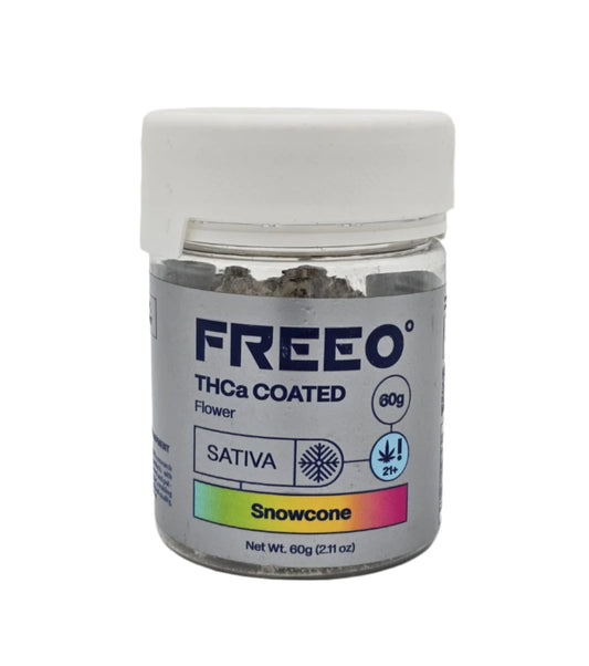 Freezo THCa Coated Flower 60g Jar- Snowcone