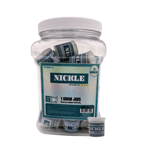 Nickle 1 gram Pop Top - 56 ct box - Indica