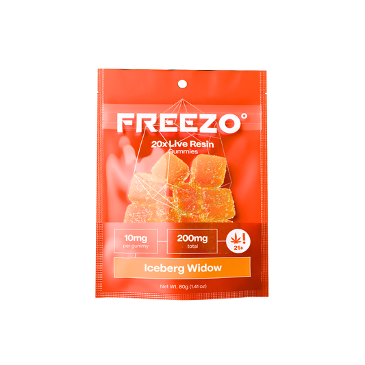 Freezo Live Resin Gummies 200mg (20ct) - Iceberg Widow (Indica)