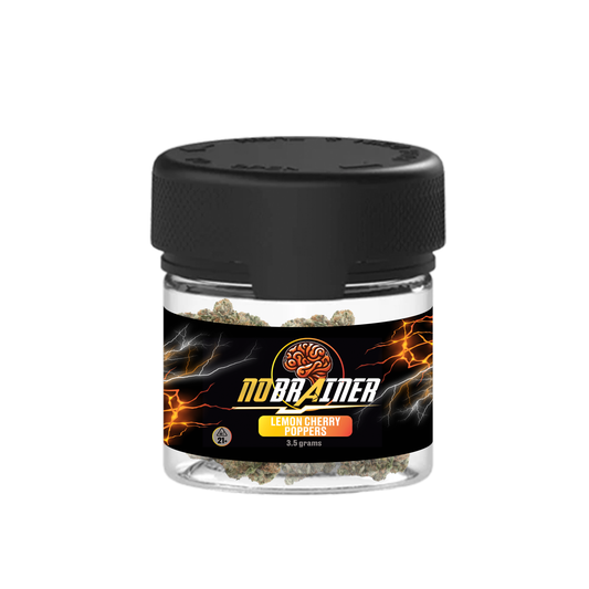 No Brainer 3.5 gram Jar - 8 ct box - Lemon Cherry Poppers