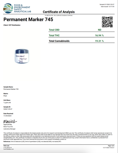 ATreez - 56ct 1 gram THCa Flower - Perm Marker (I)