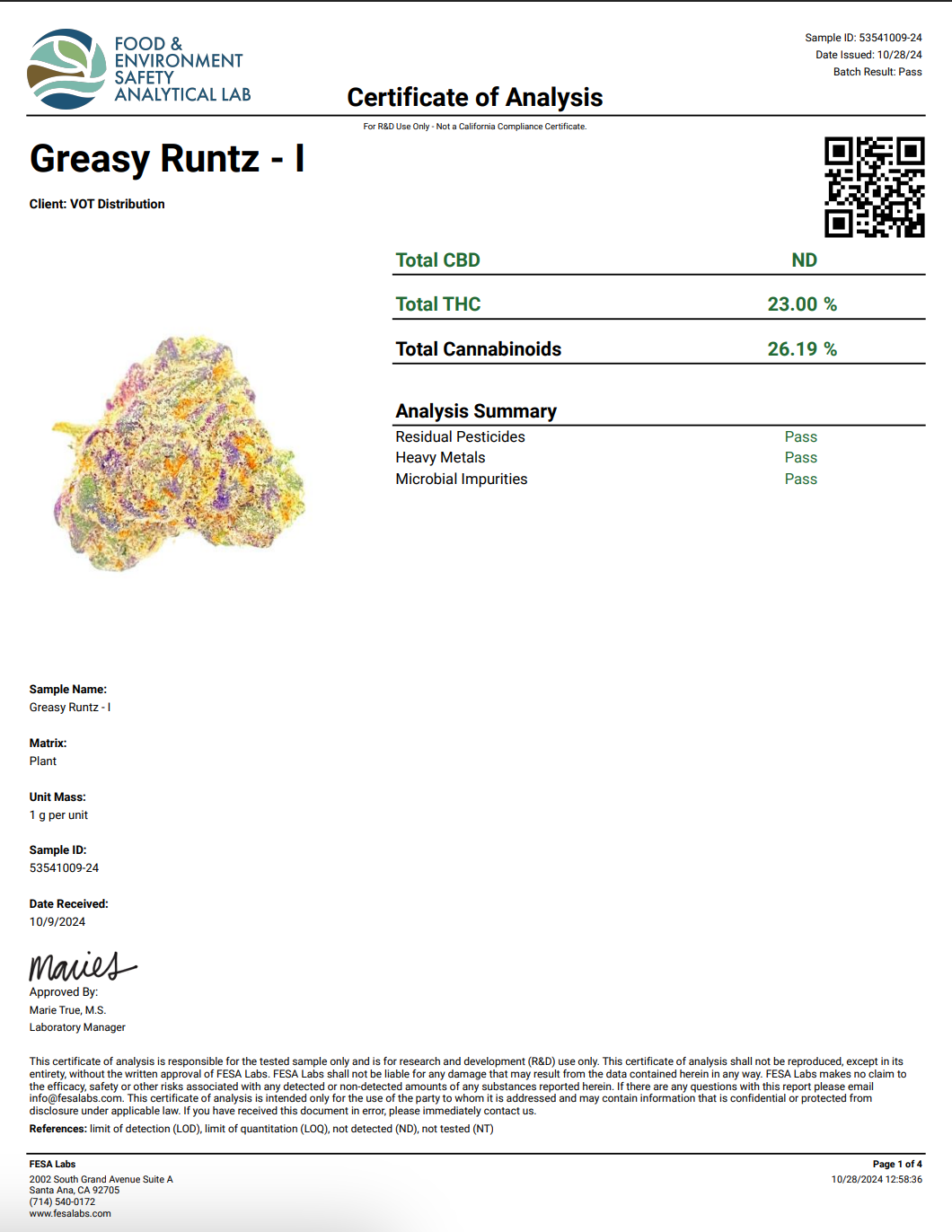 Freezo THCa Flower 16g - Greasy Runts