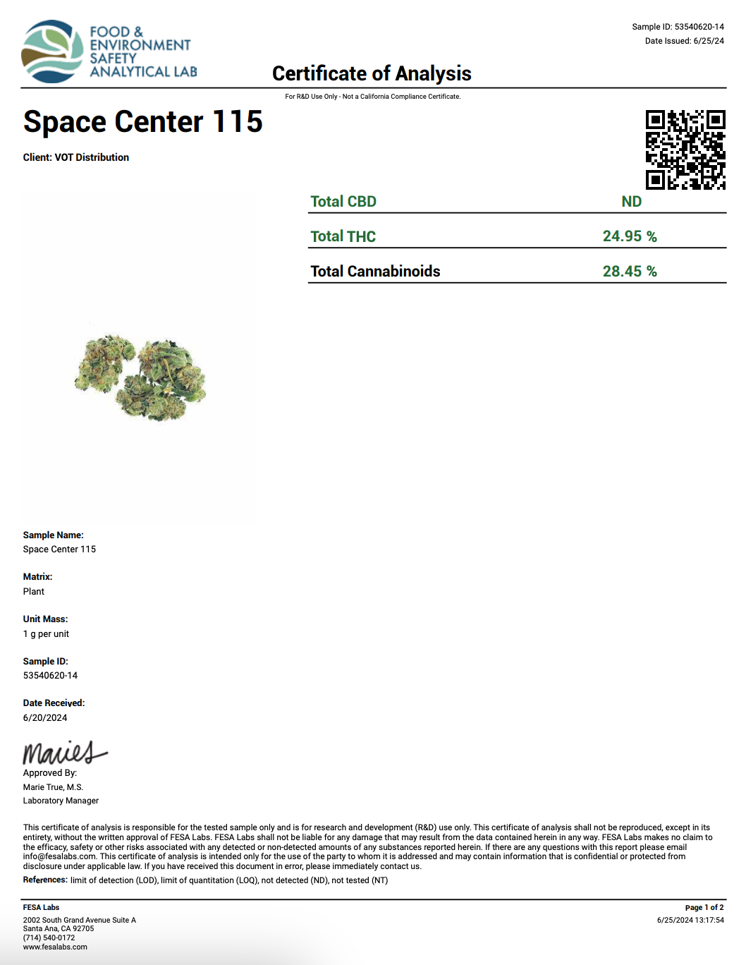 Freezo THCa Flower 16g - Space Center