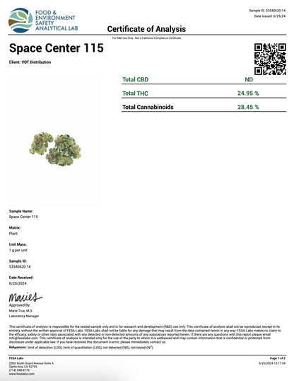 Freezo THCa Flower 16g - Space Center