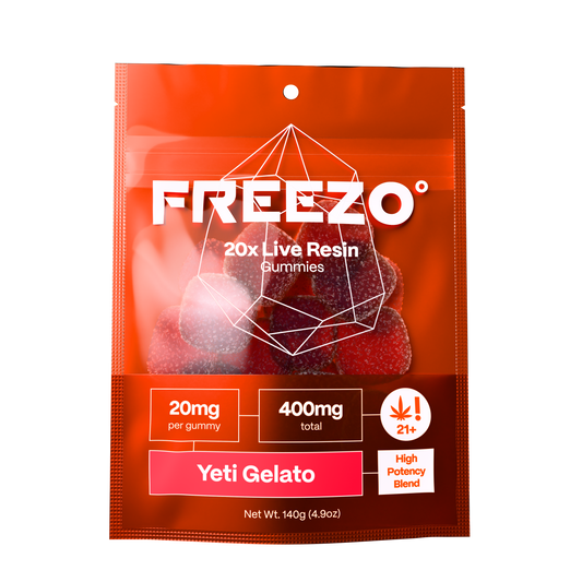 Freezo Live Resin Gummies 400mg (20ct) - Yeti Gelato